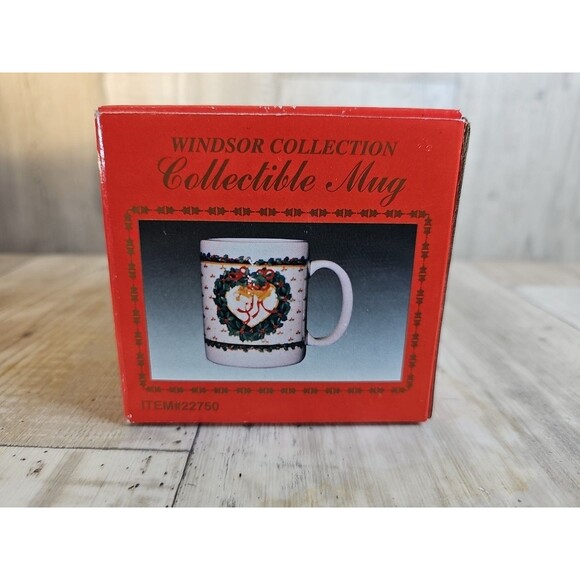 Vintage Windsor Collection Christmas Mug w/ Holly & Bells – In Box - Picture 6 of 7